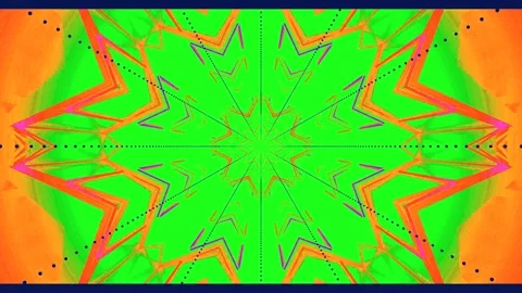 Seamless tunnel video vj loop screensaver with vibrant colors and dynamic p.. Stock Footage 321320128