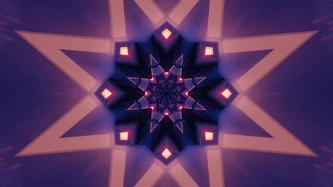 Seamless tunnel video vj loop screensaver with colorful geometric patterns .. Stock Footage 321320476
