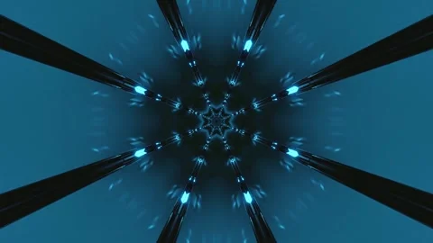 Seamless tunnel video vj loop for immersive visual experiences at any time Stock Footage 321321808