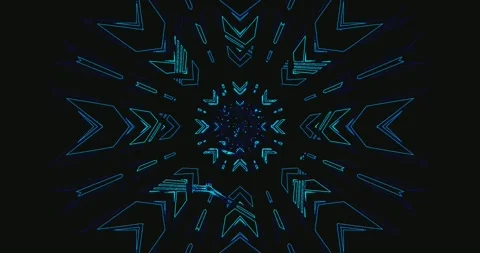 Seamless tunnel video VJ loop screensaver with dynamic bright patterns in a.. Stock Footage 321326696