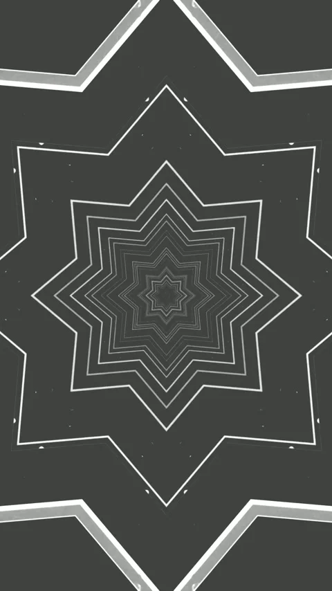 Seamless tunnel video vj loop screensaver with mesmerizing patterns and shape Stock Footage 321563771