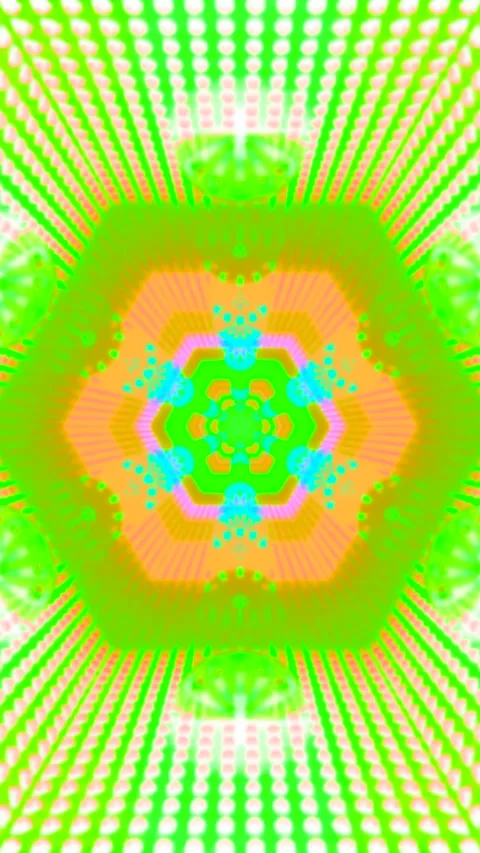 Seamless tunnel video vj loop screensaver displaying vibrant colors and int.. Stock Footage 321563908