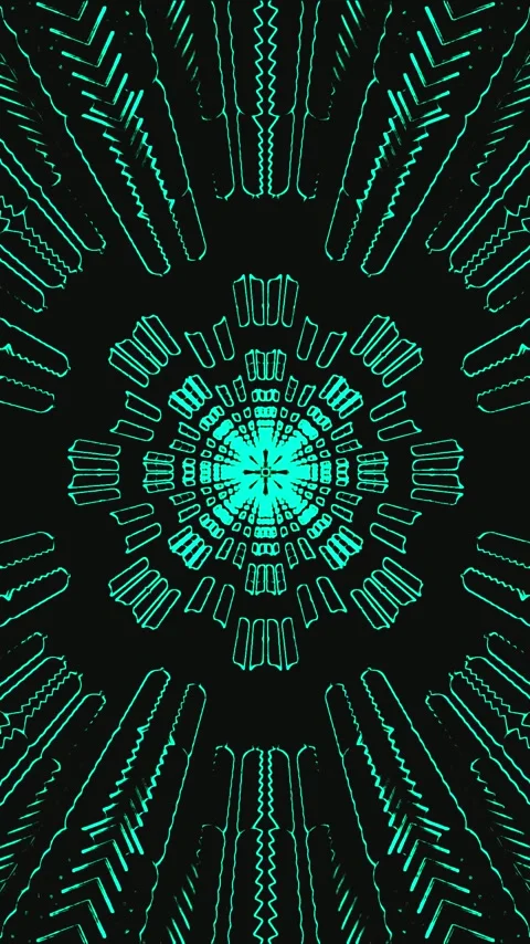 Seamless tunnel video vj loop screensaver creates dynamic visual experience.. Stock Footage 321563985
