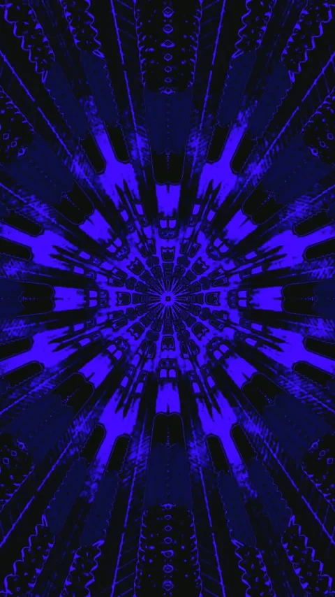 Seamless tunnel video vj loop screensaver with vibrant blue tones and dynam.. Stock Footage 321564057