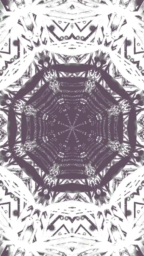 Seamless tunnel video vj loop screensaver creates mesmerizing patterns in m.. Stock Footage 321564412