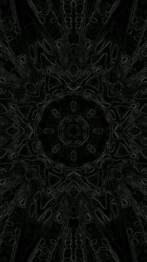 Seamless tunnel video vj loop screensaver depicts a dark abstract mandala p.. Stock Footage 321564569