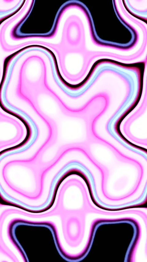 Seamless tunnel video vj loop screensaver with fluid pink patterns and abst.. Stock Footage 321567107