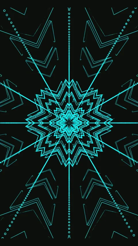 Seamless tunnel video vj loop screensaver with vibrant blue graphics and dy.. Stock Footage 321568026
