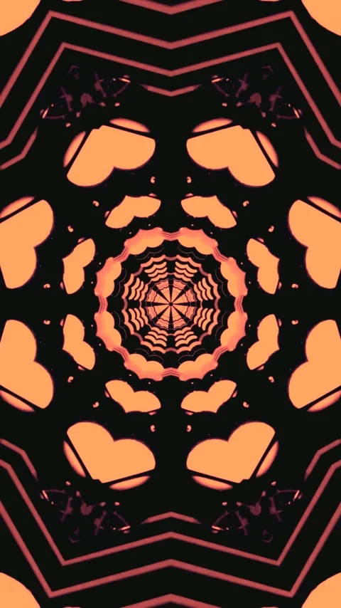 Seamless tunnel video vj loop screensaver with vibrant patterns and motion .. Stock Footage 321568179