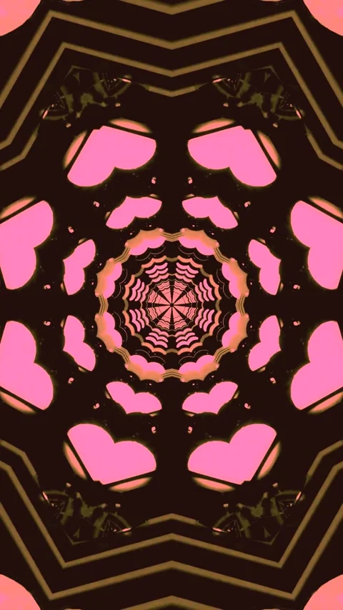 Seamless tunnel video vj loop displays vibrant patterns and shapes for an e.. Stock Footage 321569043