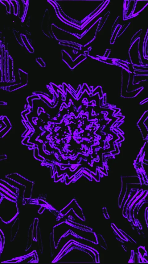 Seamless tunnel video vj loop screensaver featuring vibrant patterns and co.. Stock Footage 321569650