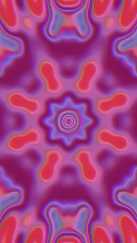Seamless tunnel video vj loop screensaver with colorful patterns and fluid .. Stock Footage 321572342
