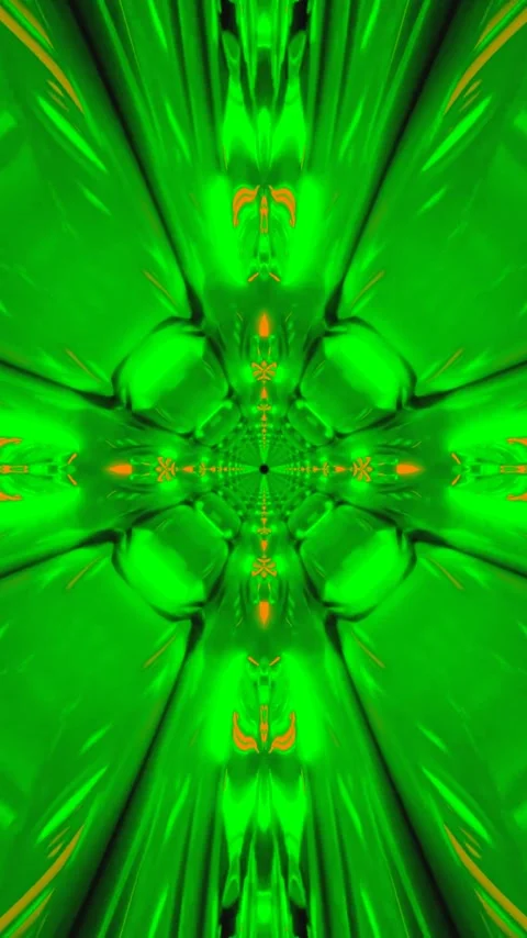 Seamless tunnel video vj loop screensaver with dynamic green patterns and t.. Stock Footage 321574081