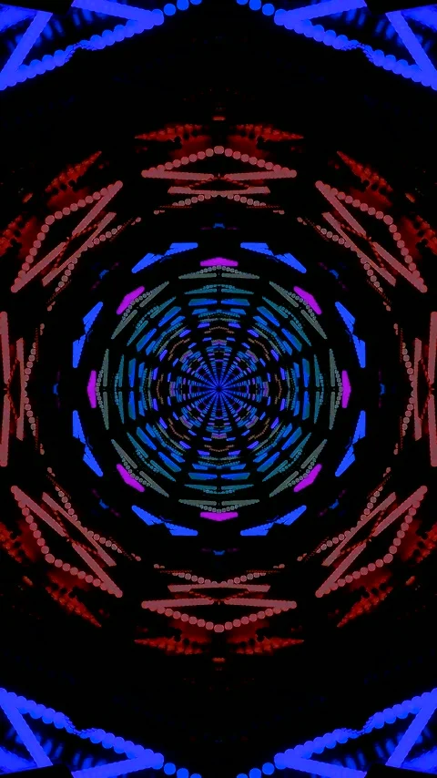 Seamless tunnel video vj loop screensaver for mesmerizing visual experience Vidéo 321574183