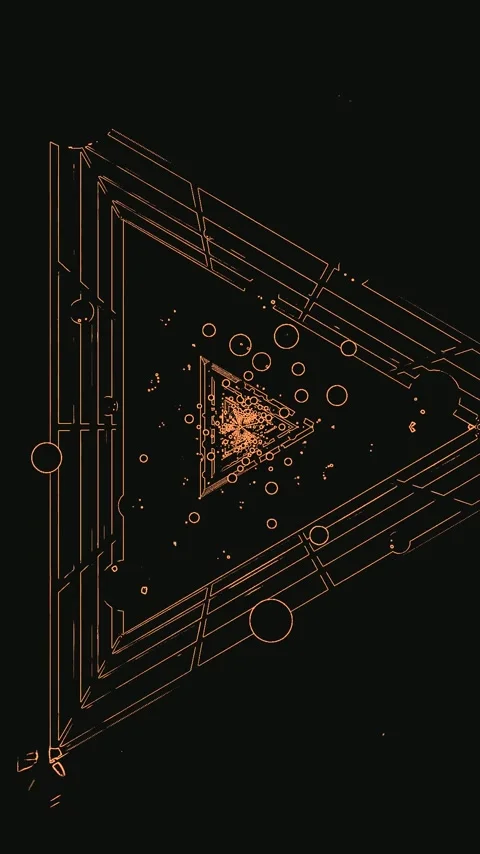 Seamless tunnel video vj loop screensaver with rotating geometric patterns .. Stock Footage 321575447