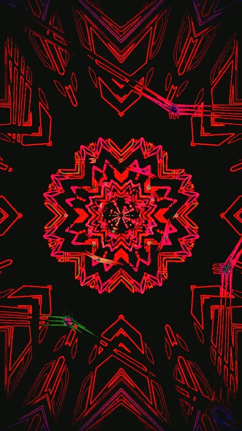 Seamless tunnel video vj loop screensaver with colorful patterns and dynami.. Stock Footage 321575701