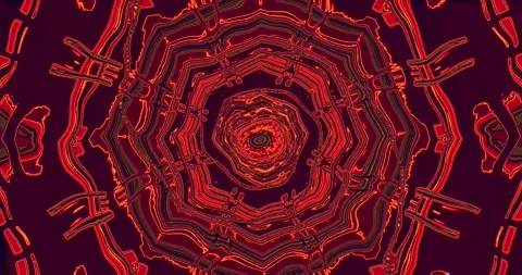 Seamless tunnel video vj loop screensaver featuring vivid patterns and dyna.. Stock Footage 321623093