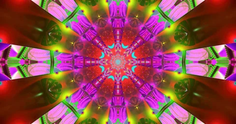 Seamless tunnel vj loop creates hypnotic visual experience with v Stock Footage 316403013