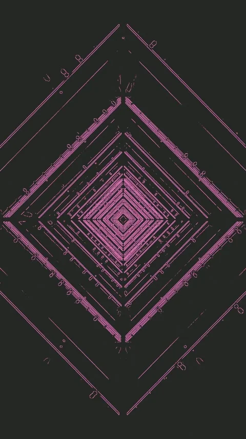 Seamless tunnel vj loop screensaver with dynamic visual elements and vibran.. Video stock 317057854