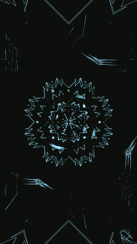 Seamless tunnel vj loop screensaver with dynamic geometric patterns and vib.. Stock Footage 321571190