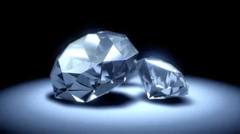 Seamless turning diamonds 스톡 동영상 8522875