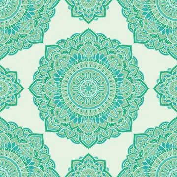 Seamless turquoise pattern. Stock-Illustration