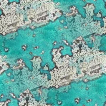 Seamless turquoise spots texture background wallpaper pattern an 写真素材