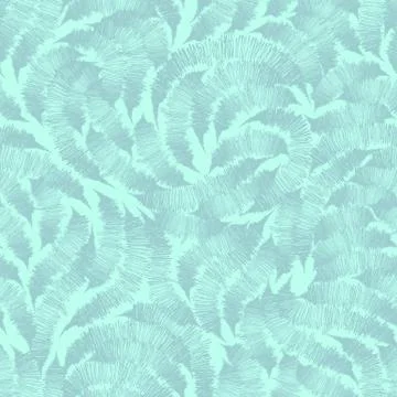 Seamless turquoise texture from randomly drawn lines by the handle. Pattern for Stock Illustration