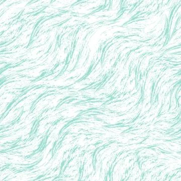 Seamless turquoise vector pattern of splashes and brush strokes. Blue texture on Illustrazione stock