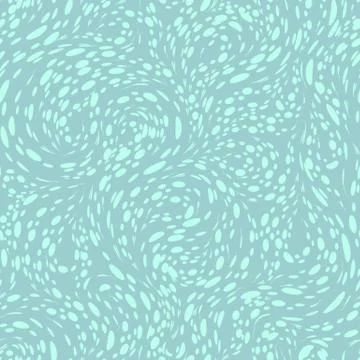 Seamless turquoise vector texture for decorating fabric or dots or circles paper Stock Illustration