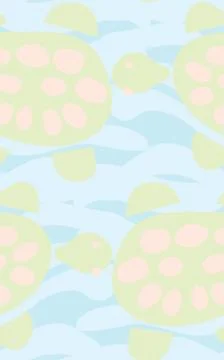 Seamless Turtle Background Stock Illustration