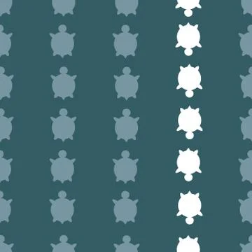 Seamless turtle pattern 스톡 일러스트
