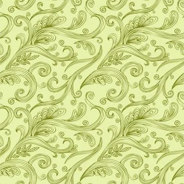 Seamless twirl Pattern Stock Illustration