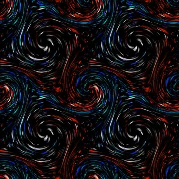 Seamless twirls abstract Stock Illustration