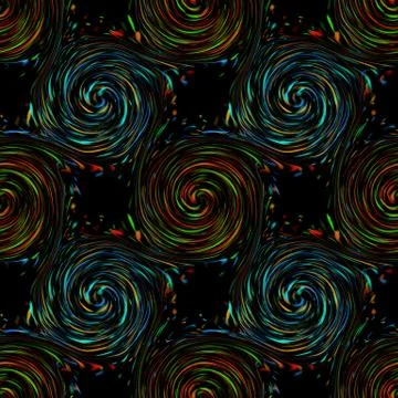 Seamless twirls abstract Stock Illustration