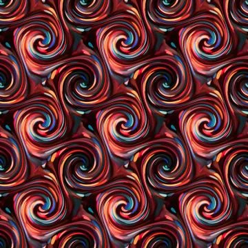 Seamless twirls abstract Stock Illustration
