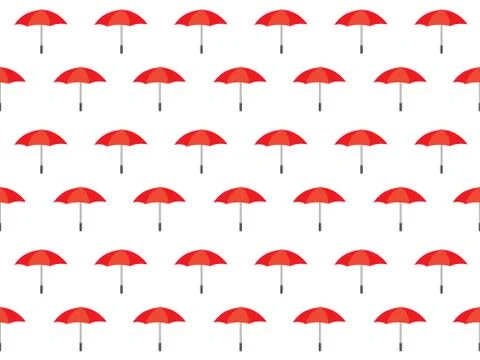 Seamless Umbrella Pattern Background Illustrazione stock