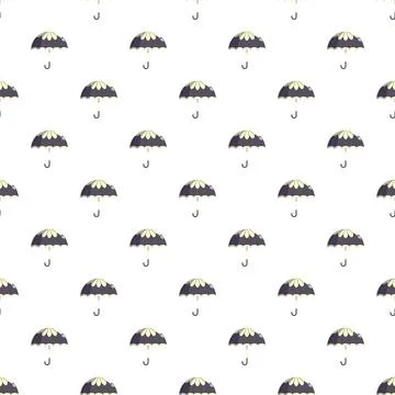 Seamless umbrella pattern representing rain weather protection Stock Illustration