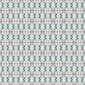 Seamless unfocused background with a delicate two-tone rose pattern. Square Stock Photos