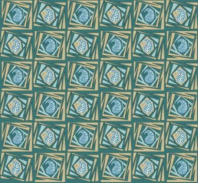 Seamless unique paisley pattern Stock Illustration