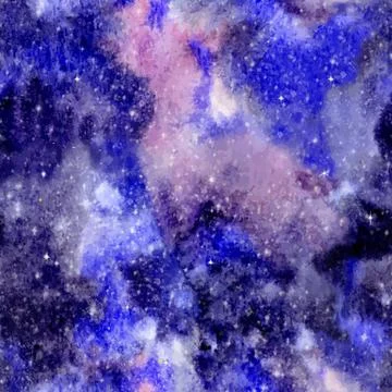 Seamless universe pattern Ilustração Stock