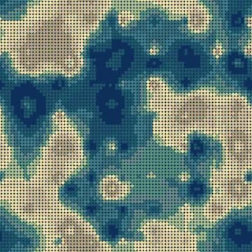 Seamless urban camouflage pattern. The pixel pattern in the foreground Stockillustratie