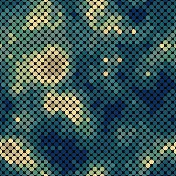 Seamless urban camouflage pattern. The pixel pattern in the foreground Stock Illustration