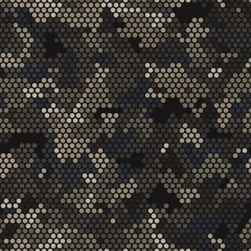 Seamless urban camouflage pattern. The pixel pattern background Illustration