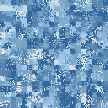 Seamless urban camouflage pattern. The pixel pattern in the foreground Stock Illustration