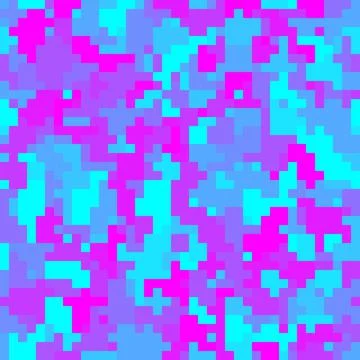Seamless urban camouflage pattern. The pixel pattern in the foreground イラスト素材