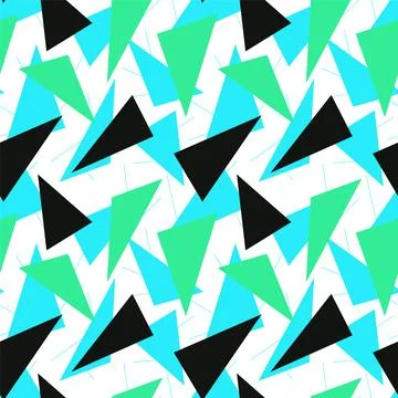 Seamless urban pattern with chaotic triangle shapes Stock Illustration
