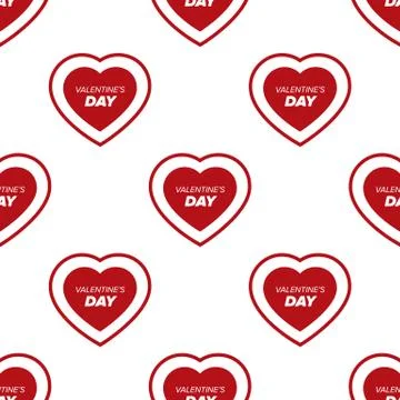 Seamless valentine day background Stock Illustration