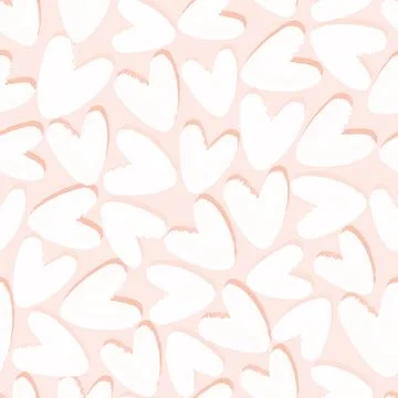 Seamless valentine day pattern background with heart and shade , valentine ca Stock Illustration