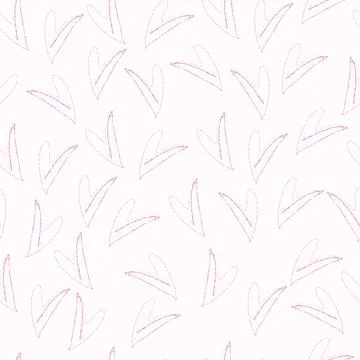 Seamless valentine pattern background with heart from pink ink , kids pattern Stock Illustration